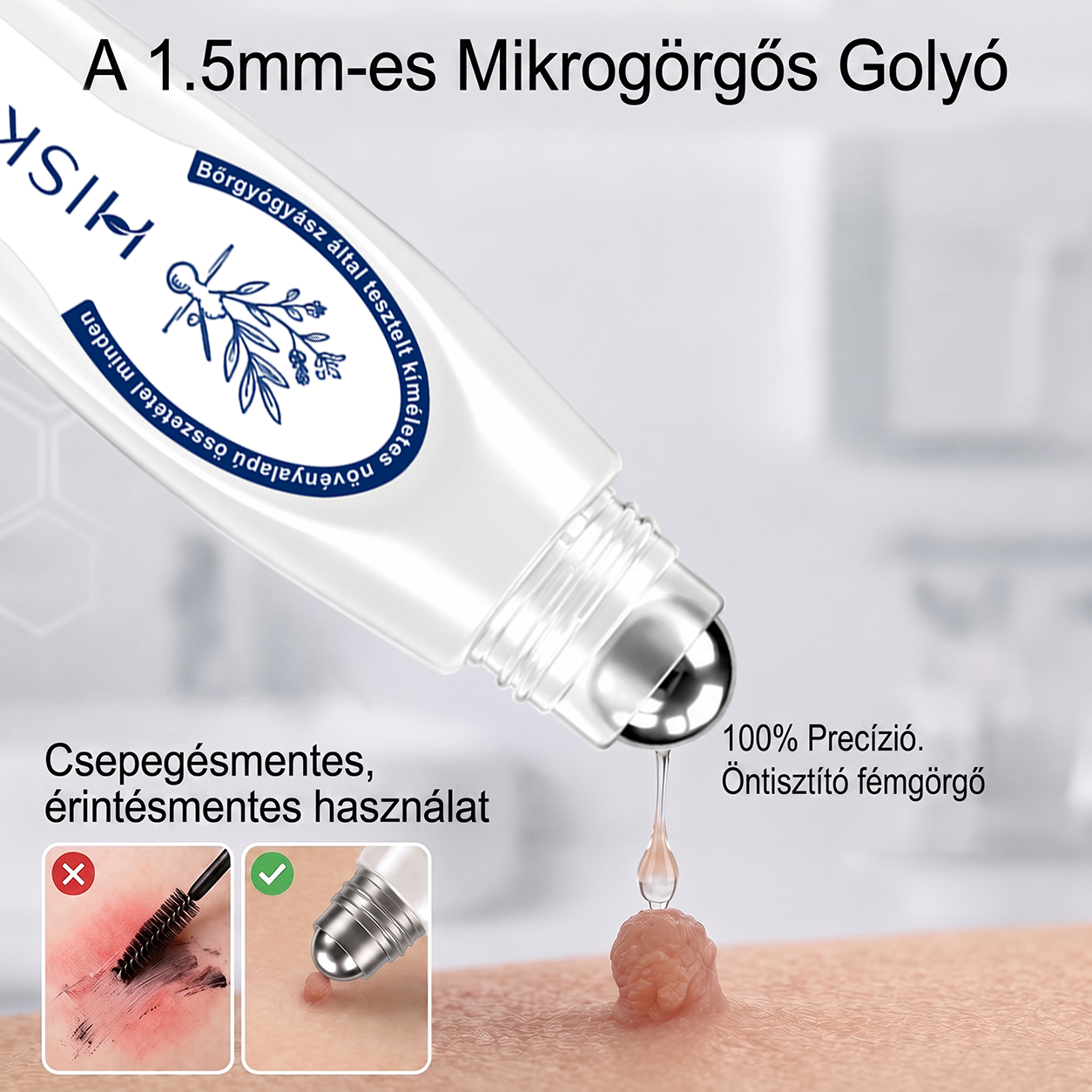 Hivatalos Márkabolt | 🚢🚢 Hiskin® 7 napos Szemölcseltávolító Roll-on Ápoló Folyadék (Fájdalommentes rollerball technológia, hegek nélkül) 🐬