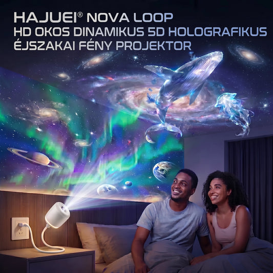 HAJUEI® Éjjeli lámpa projektorral🌋