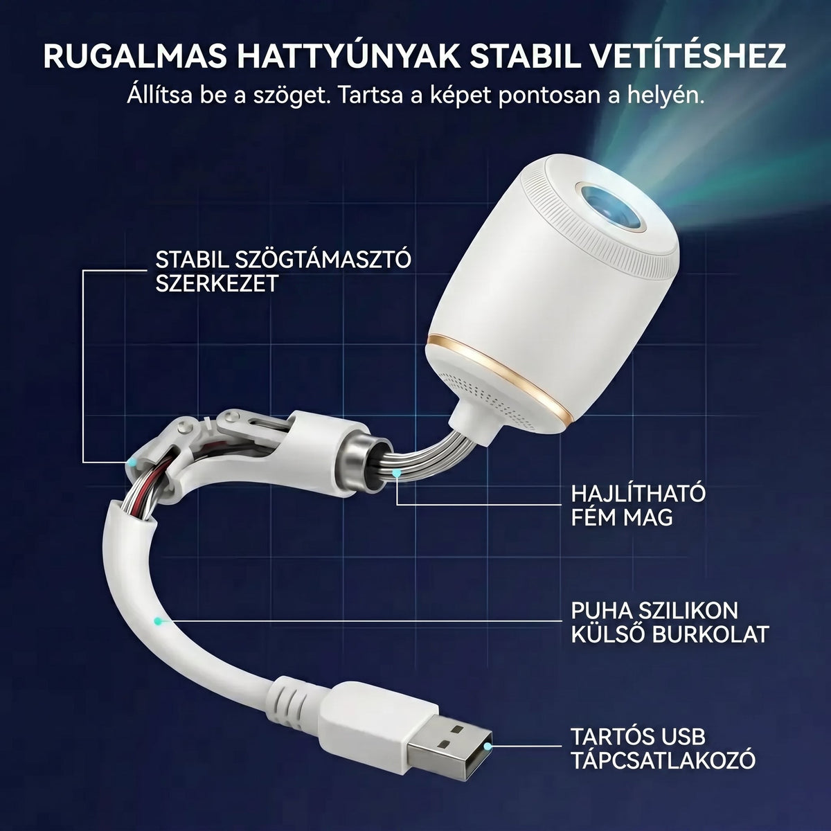 HAJUEI® Éjjeli lámpa projektorral🌋🌋