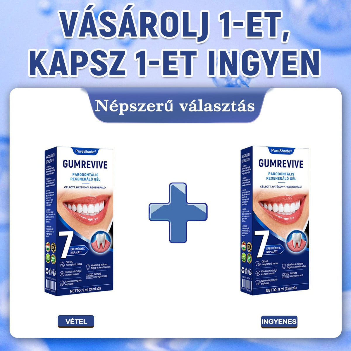 PureShade® 🦷🦷🦷 GumRevive Ínyregeneráló Gél – Az egészségesebb ínyért és magabiztosabb mosolyért 👍