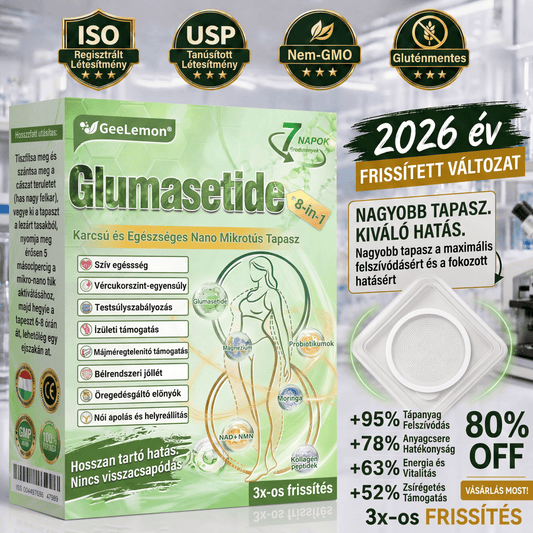 ❤️ 𝐆𝐞𝑒𝐿𝑒𝐦𝐨𝐧® Glumasetide 8 az 1-ben Karcsú és Egészséges Nano Mikrotűs Tapasz 🇭🇺