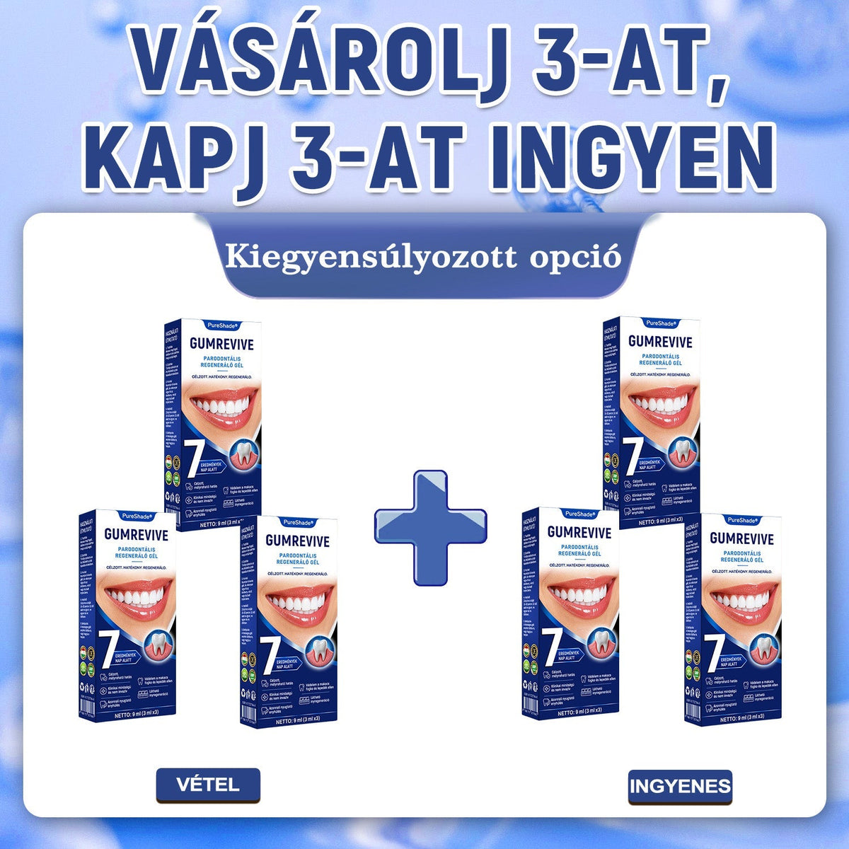 PureShade® ✨ GumRevive Ínyregeneráló Gél – Az egészségesebb ínyért és magabiztosabb mosolyért 👍