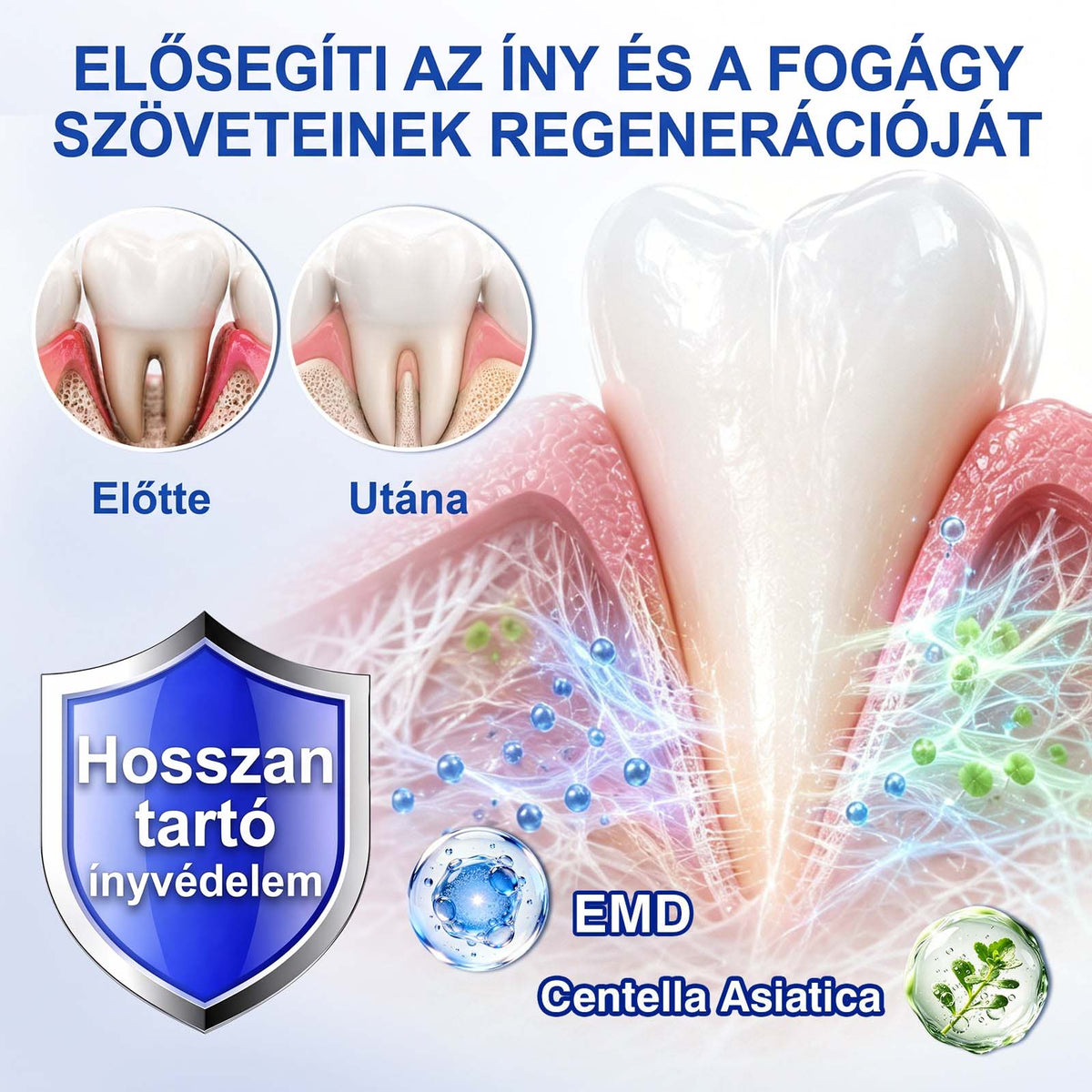 PureShade® ✨ GumRevive Ínyregeneráló Gél – Az egészségesebb ínyért és magabiztosabb mosolyért 👍