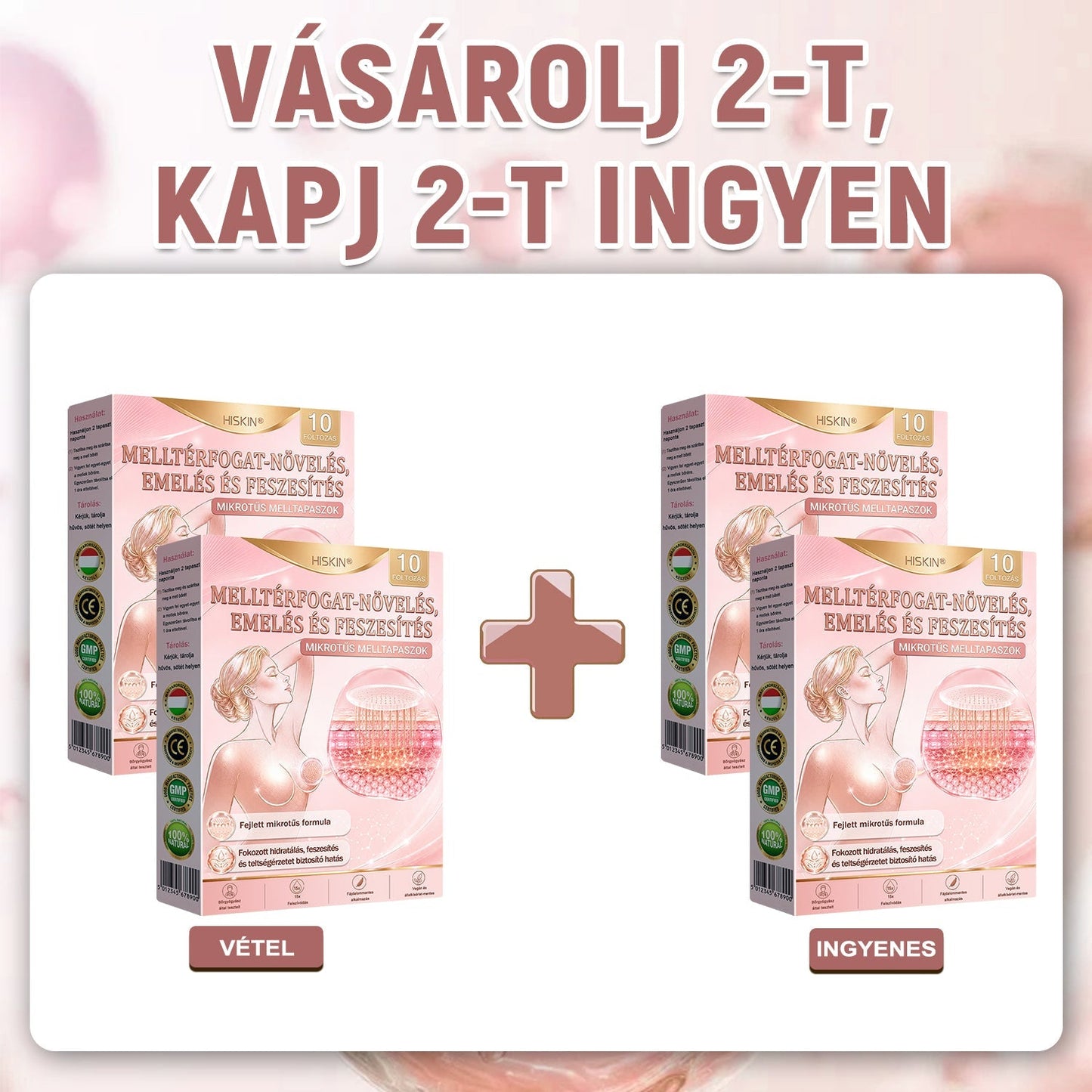 ❤️❤️❤️HISKIN® MELLEMELŐ ÉS FESZESÍTŐ MIKROTŰS TAPASZOK