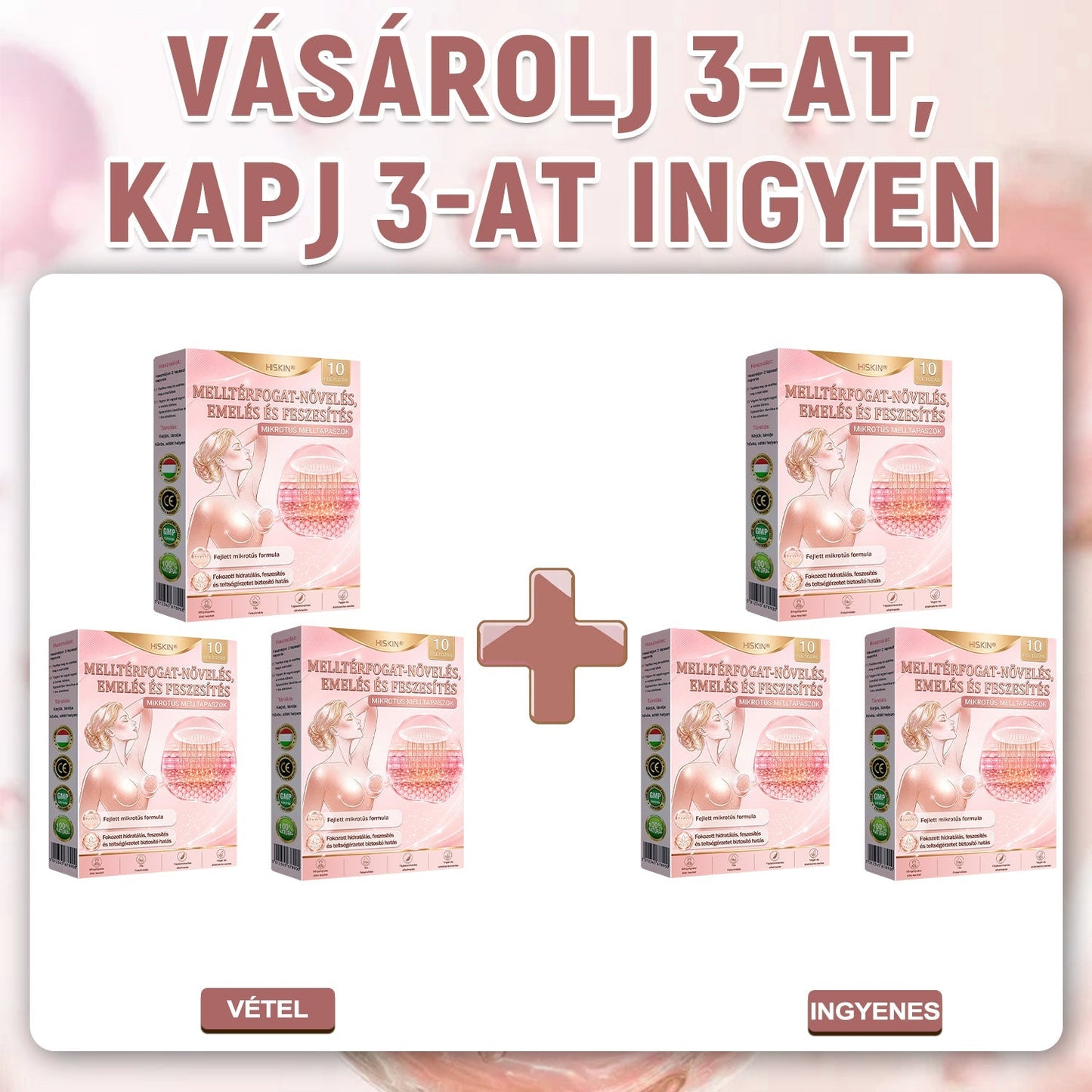 ❤️❤️❤️HISKIN® MELLEMELŐ ÉS FESZESÍTŐ MIKROTŰS TAPASZOK